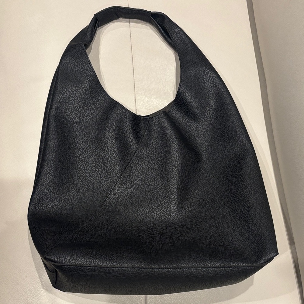 Banana Republic Pebbled Black Hobo Bag